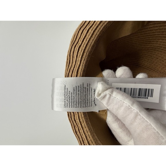 Lot Of 2 Mayoral beige fedora straw Hat Fits size 3-4-5 Blue Stripe Palm Trees - Picture 5 of 16